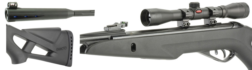 The GAMO Silent Cat Air Rifle is made up of an all-weather durable syntheti...